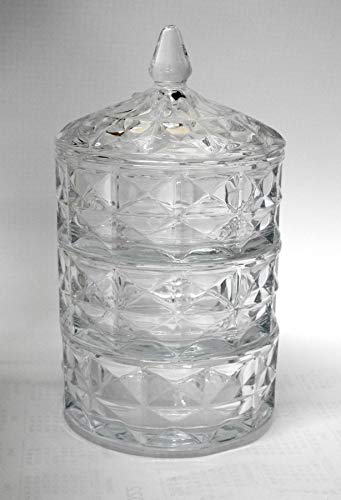Trendmax 3 Etagig Vorratsdose Kristall Glas Vorratsgläser Aufbewahrungsgläser Cam Sunumluk Dose Glasbehälter Motiv 4 von Zellerfeld