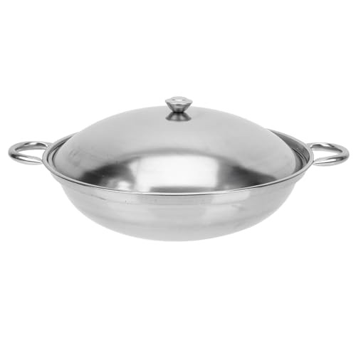 Zerodeko Campingkocher 1 Satz Bratpfanne aus Edelstahl Schmorpfanne rostfreier Wok flache Pfanne Bratpfanne mit Antihaftbeschichtung Campingkochgeschirr Kochgeschirr für den Haushalt Zerodeko Campingkocher 1 Satz Bratpfanne aus Edelstahl Schmorpfanne rostfreier Wok flache Pfanne Bratpfanne mit Antihaftbeschichtung Campingkochgeschirr Kochgeschirr für den Haushalt von Zerodeko