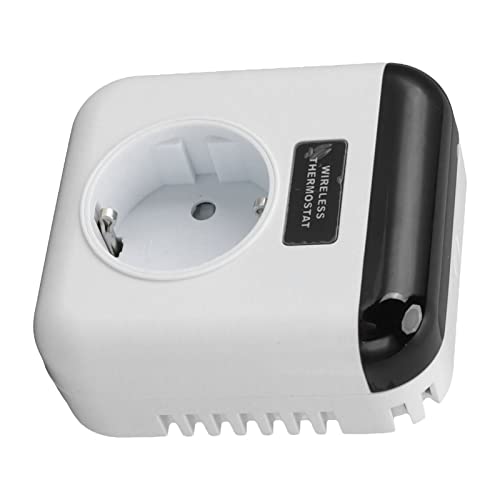 Zerodis Intelligente WiFi-Thermostat-Steckdose, Programmierbarer Kabelloser Elektrischer Plug-in-Temperaturregler mit APP-Fernbedienung, EU-Stecker, 220 V von Zerodis