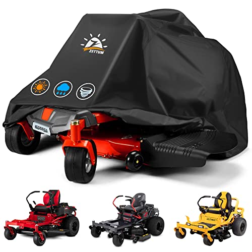 Zettum Zero Turn Rasenmäher Abdeckung, Aufsitzmäher Rasentraktor Abdeckung 600D Oxford PU Beschichtung Heavy Duty & Wasserdicht Abdeckhaube für Rasenmäher Zettum Zero Turn Rasenmäher Abdeckung, Aufsitzmäher Rasentraktor Abdeckung 600D Oxford PU Beschichtung Heavy Duty & Wasserdicht Abdeckhaube für Rasenmäher von Zettum
