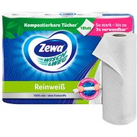 Zewa Küchenrollen WISCH&WEG Reinweiss 2-lagig, 4 Rollen von Zewa