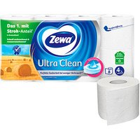 Zewa Toilettenpapier Ultra Clean 4-lagig, 8 Rollen von Zewa