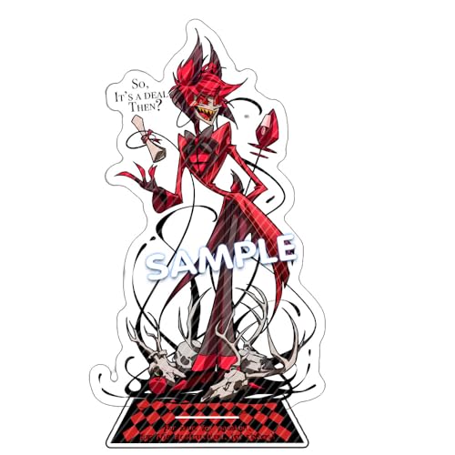 Zhongkaihua Hazbin Hotel Stand Figur Alastor/Angel Dust/Lucifer Hazbin Hotel Acryl Stand Figur, Hazbin Hotel Merch Stehende Figur Dekorationen Sammlerstück von Zhongkaihua