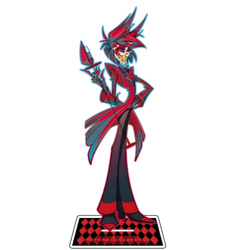 Zhongkaihua Hazbin Hotel Stand Figur Alastor/Angel Dust/Lucifer Hazbin Hotel Acryl Stand Figur, Hazbin Hotel Merch Stehende Figur Dekorationen Sammlerstück von Zhongkaihua