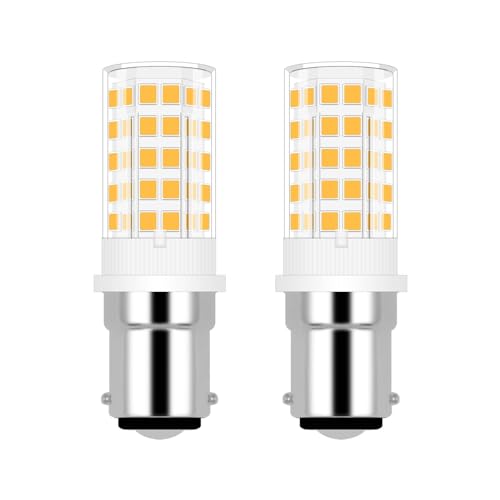 JINLONTA B15D LED Lampe 230V 4W Ersatz 30W 40W Halogenbirne Dimmbar Warmweiß 3000K Leuchtmitteln für B15 Klein Bajonettsockel Kronleuchter Nähmaschine,2er-Pack von JINLONTA