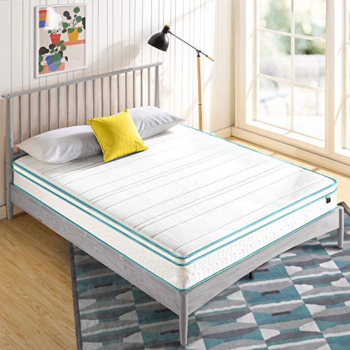 Zinus 20,3 cm Mint Green Memory Hybrid Spring Mattress, Polyurethan, weiß, 150 x 190 cm von Zinus