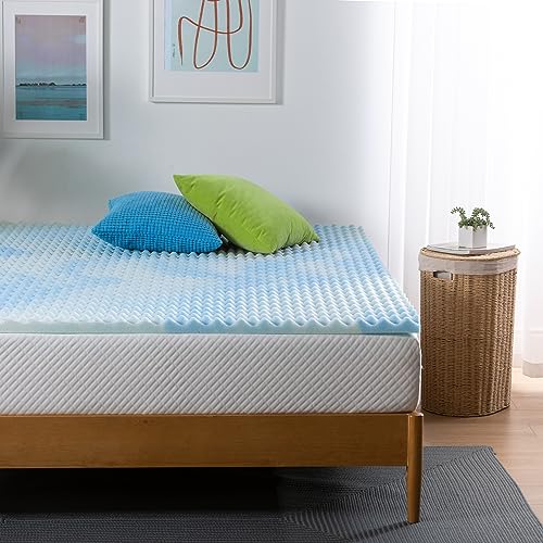 Zinus 3,8 cm Swirl Gel Memory Foam Topper, Double von Zinus