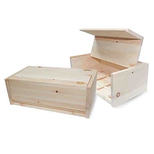 ZirbenFamilie Zirben-Brotkasten • Hygienische Aufbewahrungsbox 45x16x25cm aus duftendem ZirbenHolz • ein Produkt der ZirbenFamilie - bekannt aus dem Fachhandel & der Hotellerie von Zirben Familie