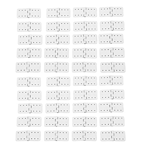 40 Stück RC-Flugzeugscharniere, RC-Scharniere Mit Fernbedienung, Kunststoffscharniere Für Steuerungsflugzeuge, Flügelteile Für Modellflugzeuge(S) von Zixyqol