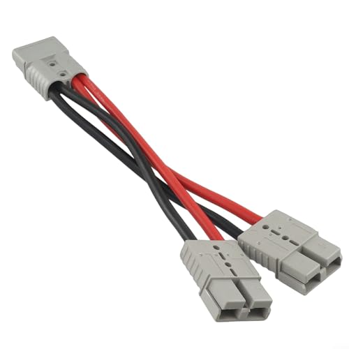 Zoegneer 120 Amps Dual Y-Adapter für Anderson-Stecker mit 6 AWG Auto-Kabel (30 cm) von Zoegneer