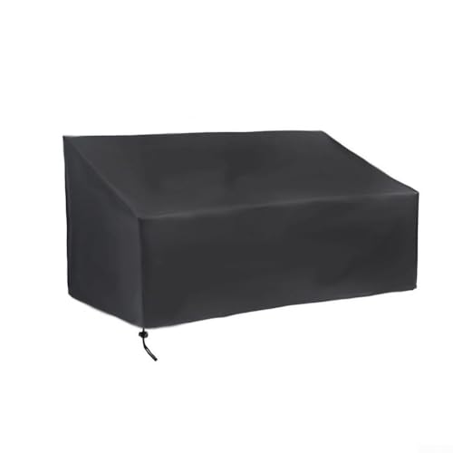 Zoegneer Schwarze Abdeckung für Gartenbank, Terrasse, 2-, 3-, 4-Sitzer, 134/163/190 x 66 x 89 cm (134 x 66 x 89 cm) von Zoegneer