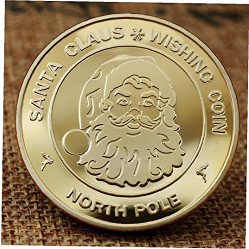 Zonster Santa Claus Münze Sammlbare Gold Überzogene Souvenirmünze Sammlung Geschenk Frohe Weihnachten Gedenkmünze von PiniceCore