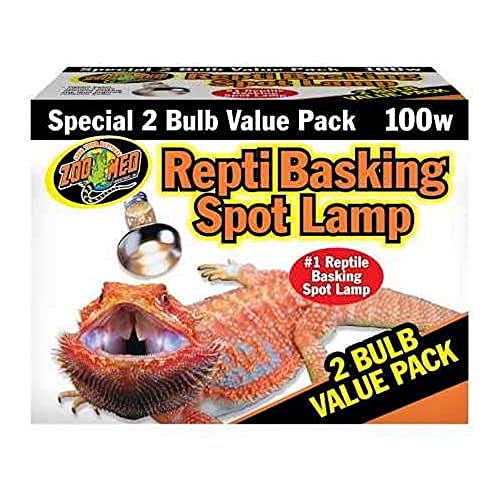 Zoo Med Repti Basking Spot Strahler für Wärme und Licht im Terrarium, Doppelpack 2x 100 W von Zoo Med