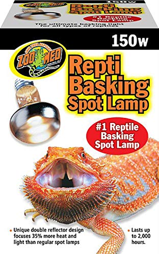 Zoo Med SL-150E Repti Basking Spot Strahler, 150 Watt, für Wärme und Licht im Terrarium von Zoo Med