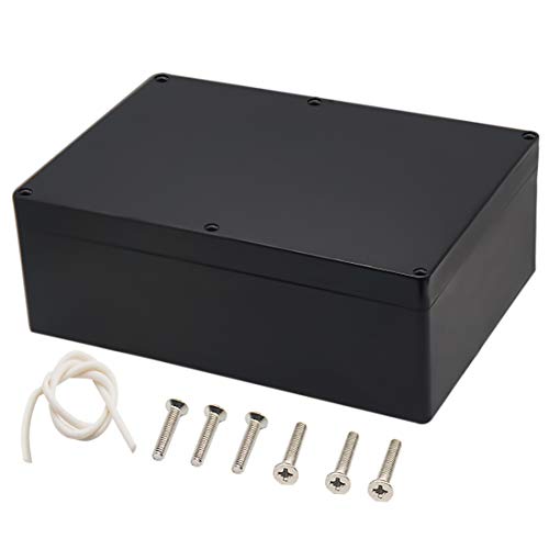 Abzweigdose, Zulkit Projektbox, IP65, wasserdichte Outdoor-Box, ABS-Kunststoff, Elektrokästen, Elektronikgehäuse, Schwarz, 263 x 182 x 95 mm, 1 Stück Abzweigdose, Zulkit Projektbox, IP65, wasserdichte Outdoor-Box, ABS-Kunststoff, Elektrokästen, Elektronikgehäuse, Schwarz, 263 x 182 x 95 mm, 1 Stück von Zulkit