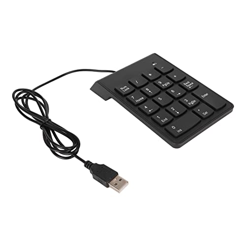 Zunate 18 Tasten Wired Numeric Keypad, USB Wired Number Pad for Win 98/95/NT/for ME/2000/for Win XP/for Vista, Financial Accounting Number Pad for Bank, Office, Gaming von Zunate