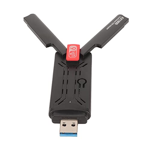 Zunate Dualband Hochgeschwindigkeits USB3.0 WLAN Adapter für Laptop Desktop PC, 1201 Mbit/s/573,5 Mbit/s Kabelloser Senderempfänger mit Kühlloch, 3 DBi Antenne, AP Übertragungsmodus von Zunate