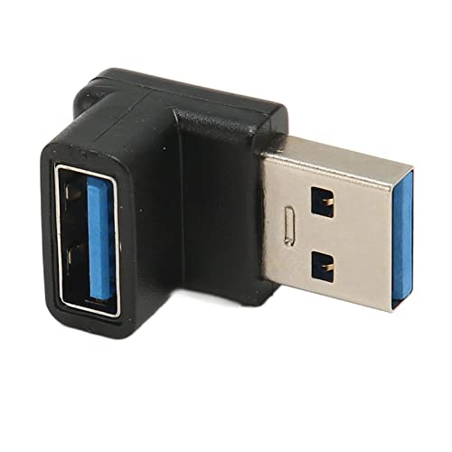 Zunate USB3.1 Stecker auf Buchse Adapter, Rechtwinkliger Koppler Extender mit 10 Gbps Datenübertragung USB A Adapter Konverter für PC, Laptop, Mobile Stromversorgung von Zunate