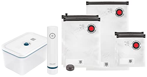 ZWILLING Fresh & Save Vakuum Starterset, Kunststoff, 7-teilig, inkl. Dose, Pumpe und Beutel, La Mer ZWILLING Fresh & Save Vakuum Starterset, Kunststoff, 7-teilig, inkl. Dose, Pumpe und Beutel, La Mer von ZWILLING