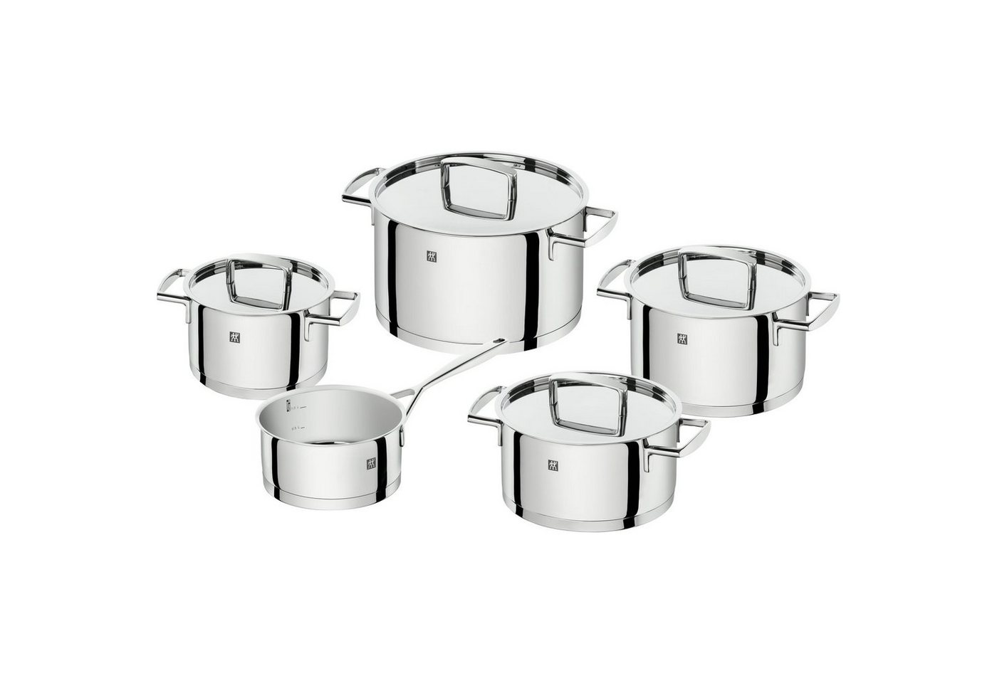 Zwilling Topf-Set Bellasera, Edelstahl 18/10 (backofengeeignet, breiter Schüttrand) von Zwilling