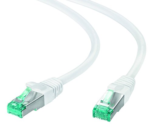 adaptare 67404 Patchkabel Cat6 (S-FTP, PIMF) Netzwerkkabel, Ethernetkabel, 5,00m weiß von Adaptare