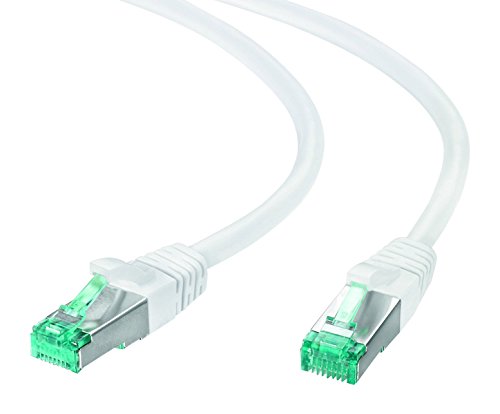 adaptare 67406 Patchkabel Cat6 (S-FTP, PIMF) Netzwerkkabel, Ethernetkabel, 15,0m weiß von adaptare