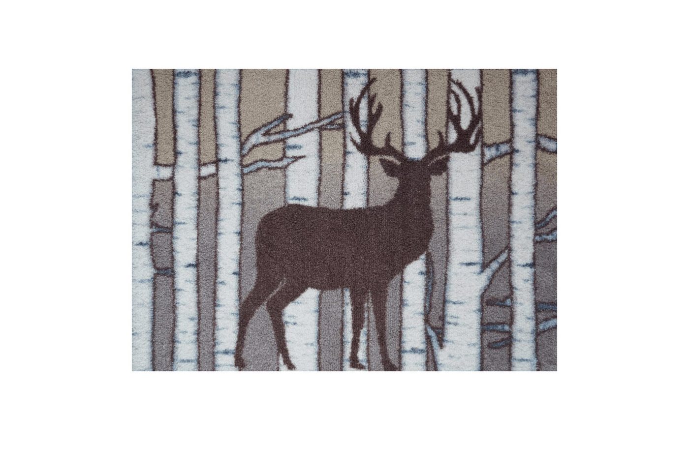 akzente Fußmatte Feel Birch Deer, Rechteckig, Höhe: 6 mm, 50x70 cm, Polyester, Latex, rutschfest, saugfähig, Schmutzfänger akzente Fußmatte Feel Birch Deer, Rechteckig, Höhe: 6 mm, 50x70 cm, Polyester, Latex, rutschfest, saugfähig, Schmutzfänger von akzente