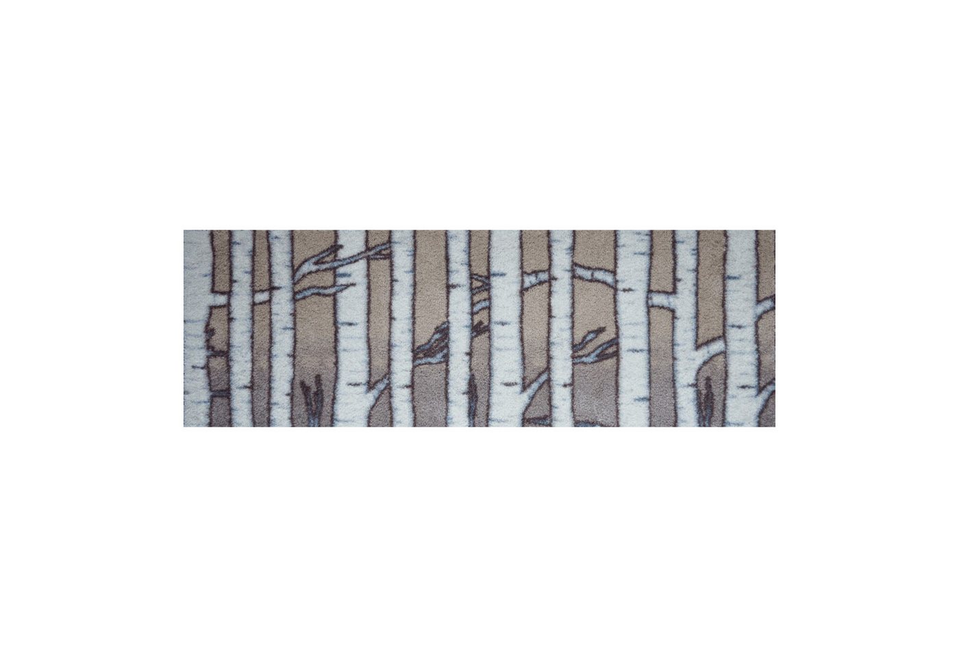 akzente Fußmatte Feel Birch Wood, Rechteckig, Höhe: 6 mm, 35x100 cm, Polyester, Latex, rutschfest, saugfähig, Schmutzfänger akzente Fußmatte Feel Birch Wood, Rechteckig, Höhe: 6 mm, 35x100 cm, Polyester, Latex, rutschfest, saugfähig, Schmutzfänger von akzente