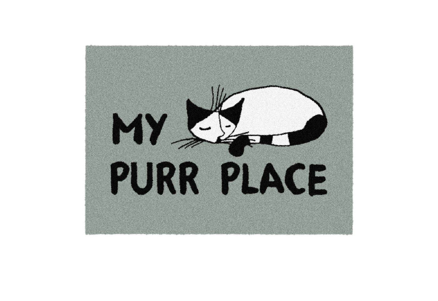 akzente Fußmatte Feel My Purr Place, Rechteckig, Höhe: 6 mm, 50x70 cm, Polyester, Latex, rutschfest, saugfähig, Schmutzfänger akzente Fußmatte Feel My Purr Place, Rechteckig, Höhe: 6 mm, 50x70 cm, Polyester, Latex, rutschfest, saugfähig, Schmutzfänger von akzente