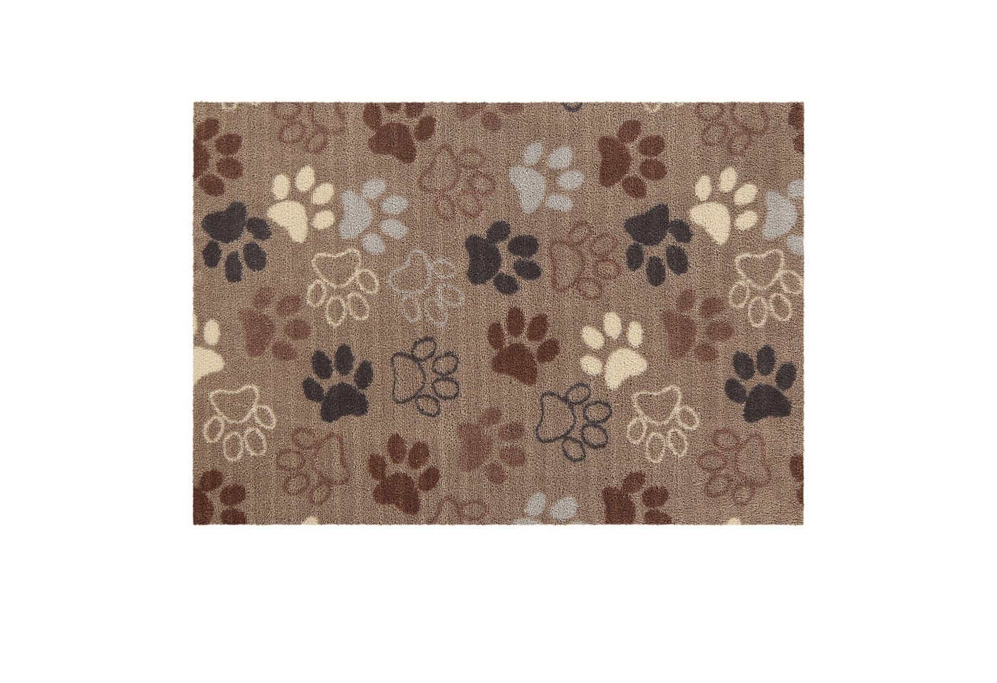 akzente Fußmatte Feel Paw Pattern, Rechteckig, Höhe: 6 mm, 70x100 cm, Polyester, Latex, rutschfest, saugfähig, Schmutzfänger akzente Fußmatte Feel Paw Pattern, Rechteckig, Höhe: 6 mm, 70x100 cm, Polyester, Latex, rutschfest, saugfähig, Schmutzfänger von akzente