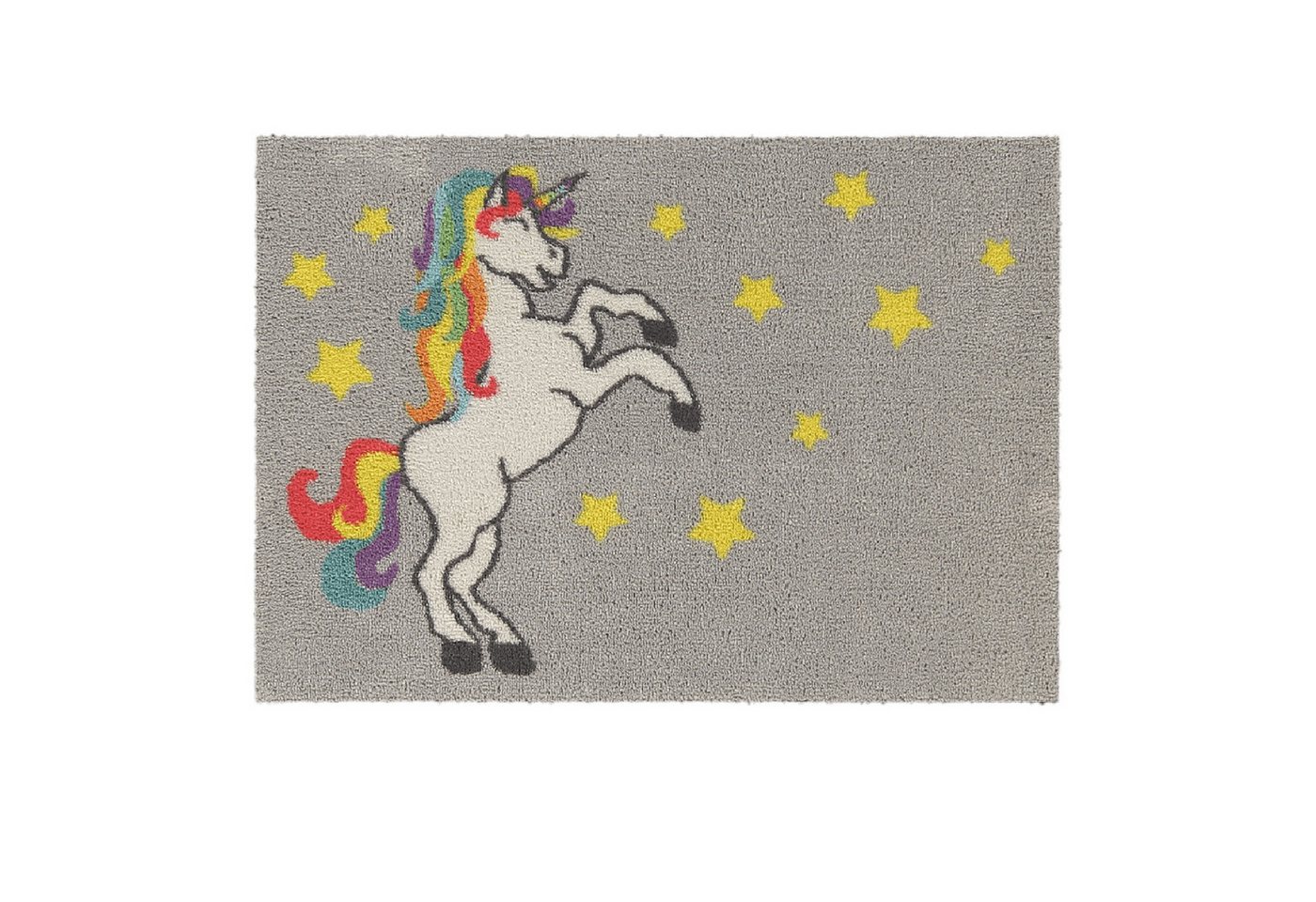 akzente Fußmatte Feel Rainbow Unicorn, Rechteckig, Höhe: 6 mm, 50x70 cm, Polyester, Latex, rutschfest, saugfähig, Schmutzfänger akzente Fußmatte Feel Rainbow Unicorn, Rechteckig, Höhe: 6 mm, 50x70 cm, Polyester, Latex, rutschfest, saugfähig, Schmutzfänger von akzente