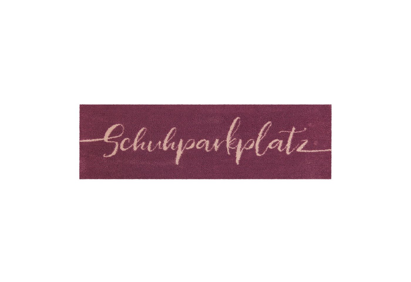 akzente Fußmatte Feel Schuhparkplatz Typo purpur, Rechteckig, Höhe: 6 mm, 35x100 cm, Polyester, Latex, rutschfest, saugfähig, Schmutzfänger akzente Fußmatte Feel Schuhparkplatz Typo purpur, Rechteckig, Höhe: 6 mm, 35x100 cm, Polyester, Latex, rutschfest, saugfähig, Schmutzfänger von akzente