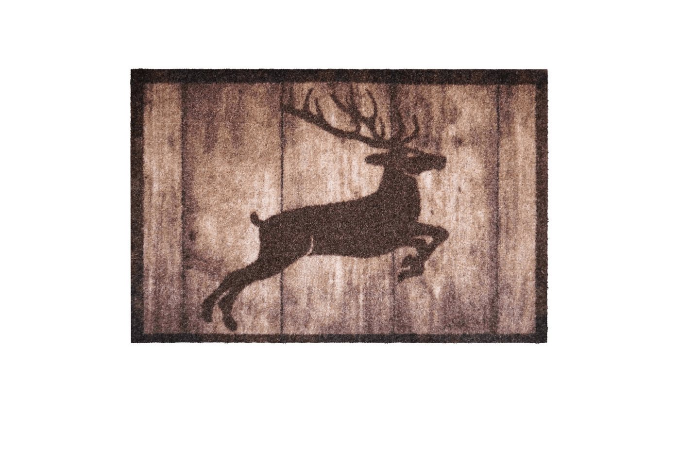 akzente Fußmatte Listen Deer Jump, Rechteckig, Höhe: 6 mm, 40x60 cm, Polyester, rutschfest, wetterbeständig, PVC-frei akzente Fußmatte Listen Deer Jump, Rechteckig, Höhe: 6 mm, 40x60 cm, Polyester, rutschfest, wetterbeständig, PVC-frei von akzente