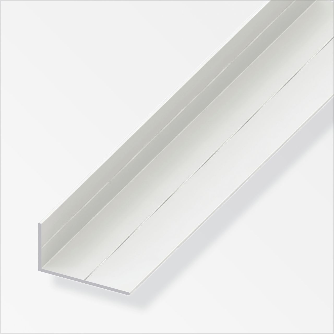 alfer Winkel 1 m, 35.5 x 65.6 mm PVC (Kunststoff) glatt weiss von ALFER