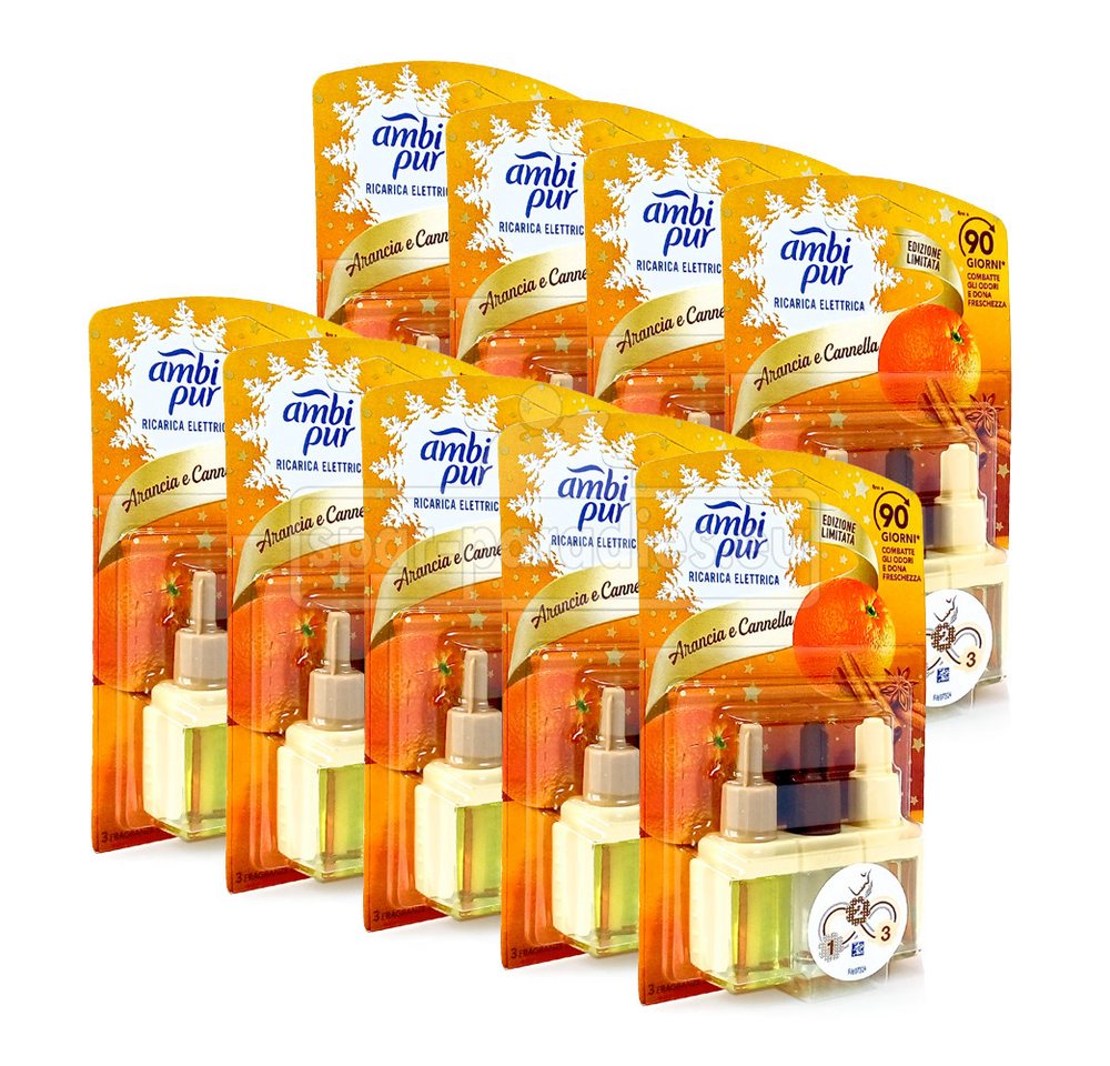 ambi pur Raumduft Ambi Pur 3Volution Nachfüllflakon Orangen & Zimt, 20 ml x 9 von ambi pur