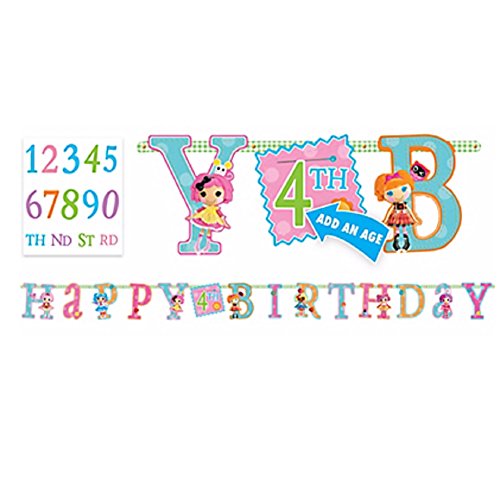 Amscan Lalaloopsy Add an Age Happy Birthday Letter Banner Jumbo von amscan