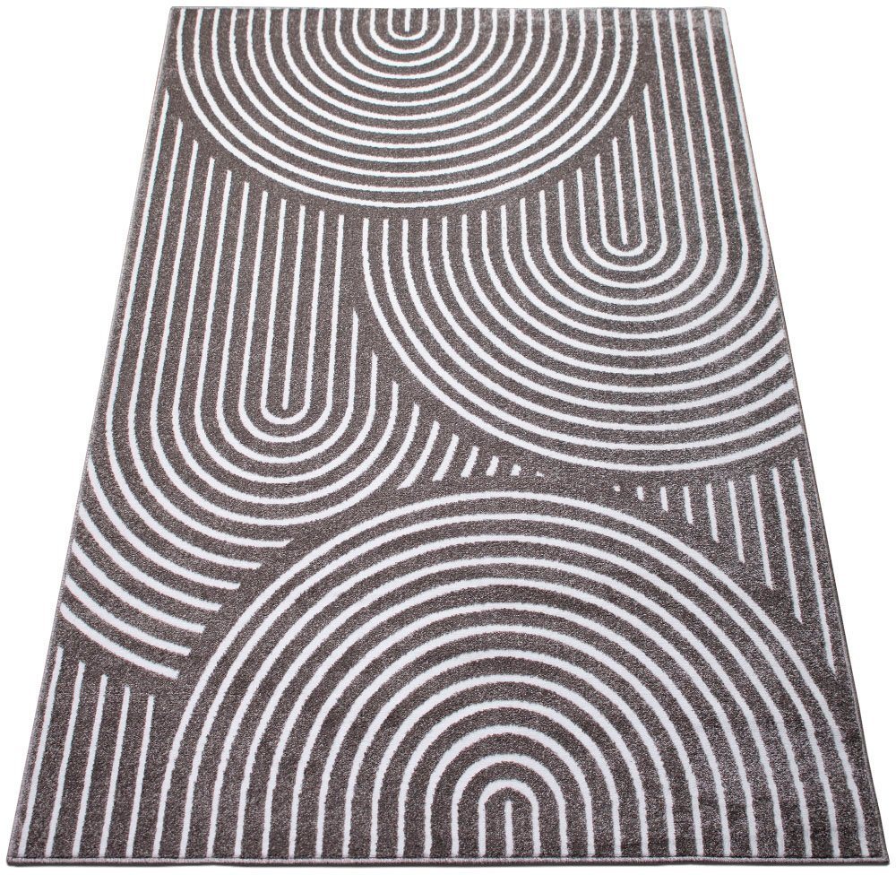 Teppich »Fadel«, andas, rechteckig, Höhe: 9 mm, 3D-Effekt, softer Kurzflor, pflegeleicht, leichter Glanz, Scandi-Look von andas