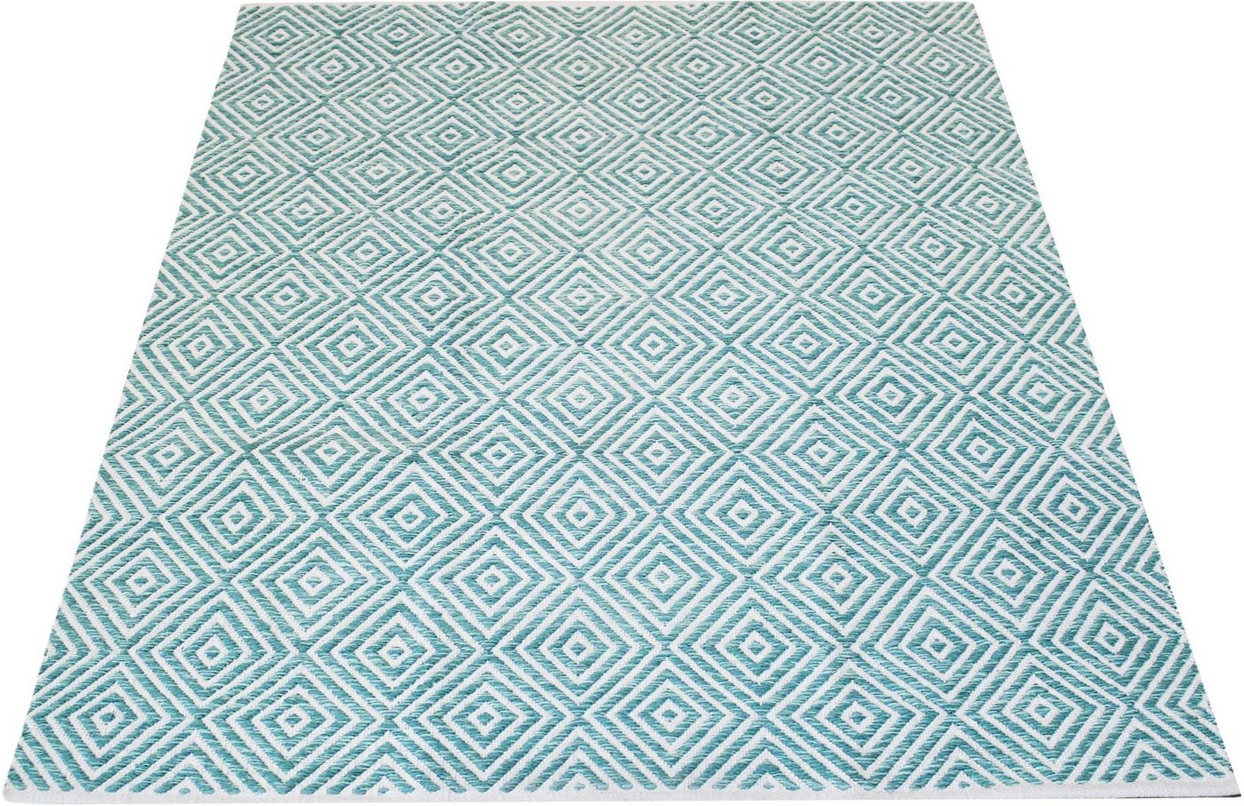 Teppich Helen, andas, rechteckig, Höhe: 7 mm, flacher Teppich, weich, pflegeleicht, elegant von andas