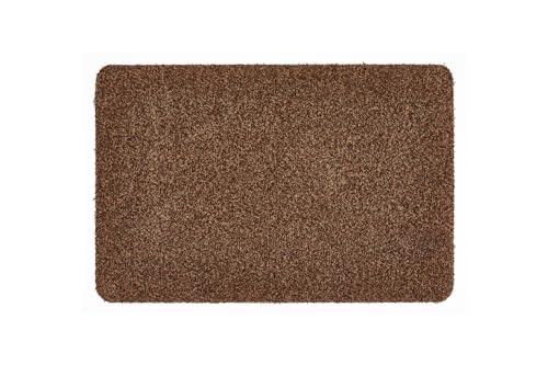 andiamo Fußmatte Samson - Schmutzfangmatte aus Baumwolle für den Hauseingang - einsetzbar als Fußmatte innen, Fußabtreter im überdachten Außenbereich oder als Haustiermatte 60 x 40 cm Braun von andiamo