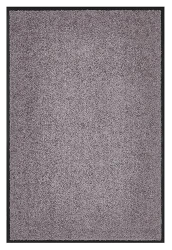 andiamo Premium-Fußmatte Wash & Clean - langlebige Schmutzfangmatte Hauseingang - als Fußmatte innen oder als Fußabtreter im überdachten Außenbereich - saugstarker Fußabstreifer 40 x 60 cm Taupe von andiamo