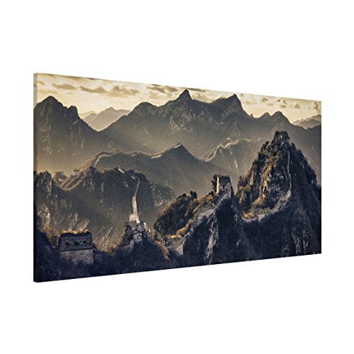 Magnettafel Die große chinesische Mauer Memoboard Design Quer Metall Magnet Pinnwand Motiv Wand Stahl Küche Büro, Größe HxB: 37cm x 78cm von Apalis