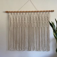 Makramee Vorhang "Nomad" Boho Dekor Für Tür Oder Fenster, Handgemachter Vorhang, Raumteiler von argneeds