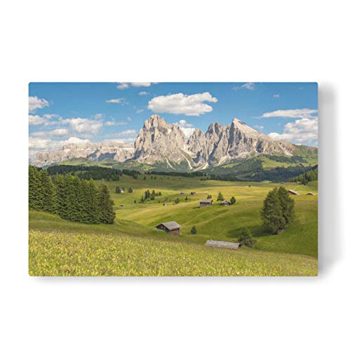 artboxONE Leinwand 90x60 cm Natur Sommer auf der Seiser ALM von Michael Valjak von artboxONE