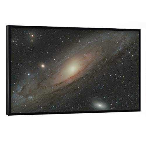 artboxONE Poster mit schwarzem Rahmen 90x60 cm Natur Andromeda-Galaxie - Bild Andromeda-Galaxie Astronomie Galaxie von artboxONE