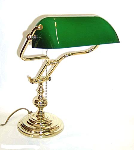 Lampe Luxus Made Italy Messing poliert massiv Churchill Studio Schreibtisch Sekretär Möbel New cm.48 Lampe Luxus Made Italy Messing poliert massiv Churchill Studio Schreibtisch Sekretär Möbel New cm.48 von arterameferro
