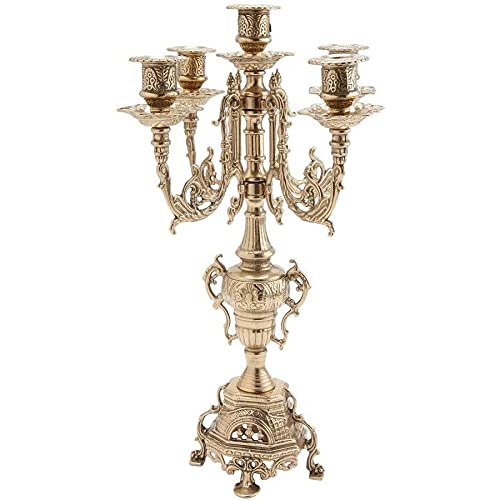 5 Flammiger Kerzenleuchter Messing Gold 41 cm Kerzenständer Antik Stil Kerzenhalter Barock jugendstill Tischleuchter Mehrarmig Tischdeko 82-102 5 Flammiger Kerzenleuchter Messing Gold 41 cm Kerzenständer Antik Stil Kerzenhalter Barock jugendstill Tischleuchter Mehrarmig Tischdeko 82-102 von artissimo