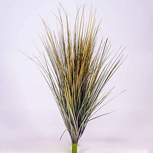 artplants.de Künstlicher Grasbusch auf Steckstab, grün, 70cm - Dekogras von artplants