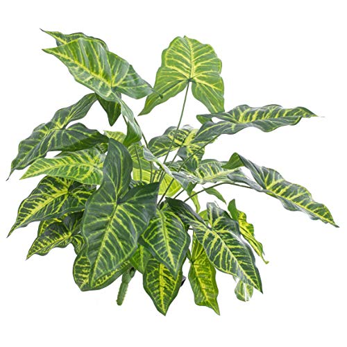 artplants.de Künstlicher Syngonium Sereno, 27 Blätter, grün, Ø 40cm, 45cm - Kunstpflanze - Topfpflanze von artplants.de