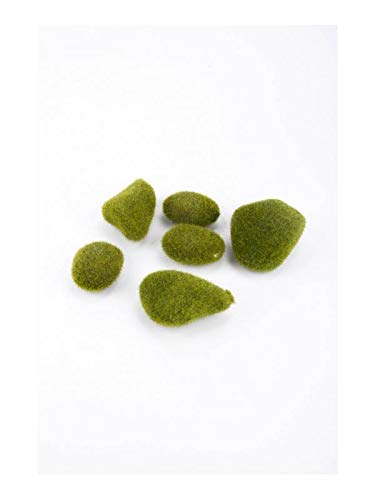 artplants.de Kunstpflanze Moos Steine Bahia, grün, 6 St, 12x16x5cm - Künstliches Moos von artplants.de