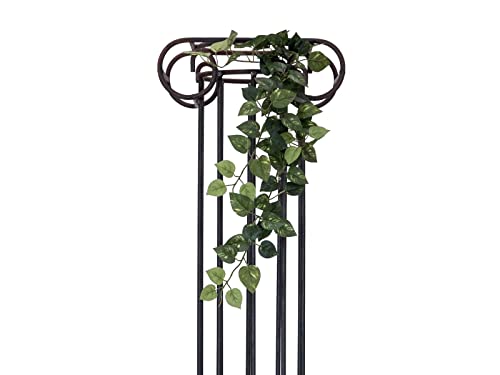 artplants.de Kunst Pothos Hänger Aidan auf Steckstab, grün-gelb, 70cm - Hängepflanze künstlich von artplants